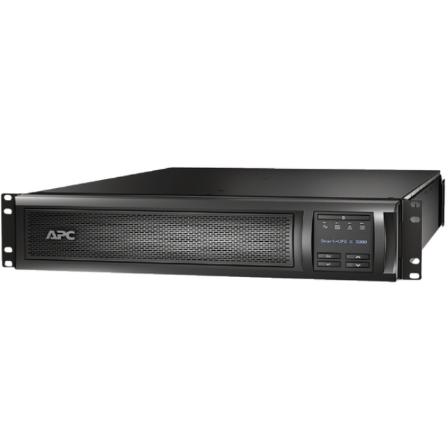 APC Smart-UPS X, Line Interactive, 3kVA, Rack/tower convertible 2U, 200V-240V, 8x C13+1x C19 IEC, SmartSlot, Extended runtime